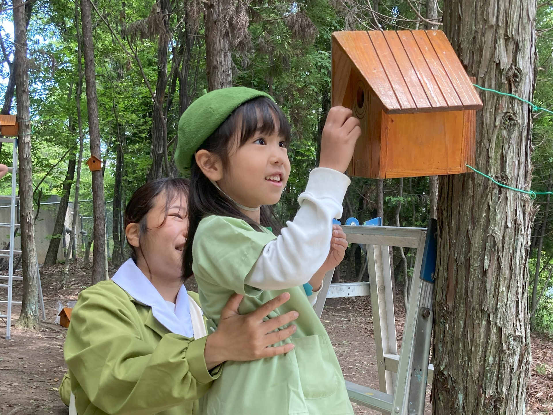 愛鳥週間・巣箱かけ